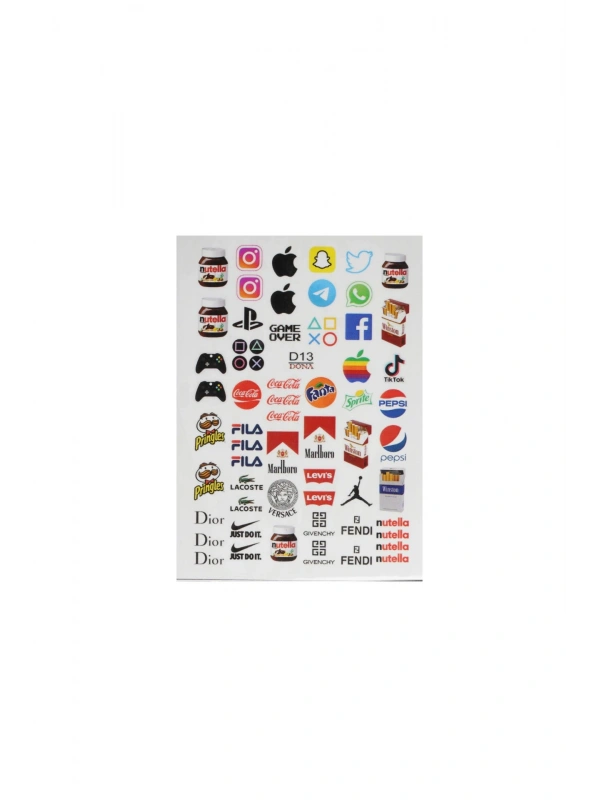Su Bazlı Tırnak Sticker