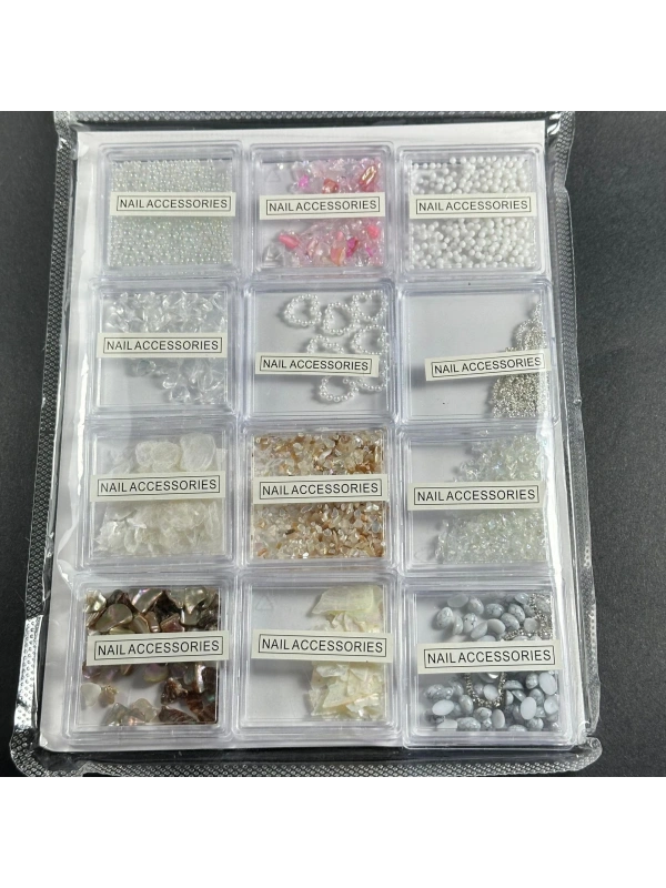 Süsleme Taş 12’li Set Beyaz
