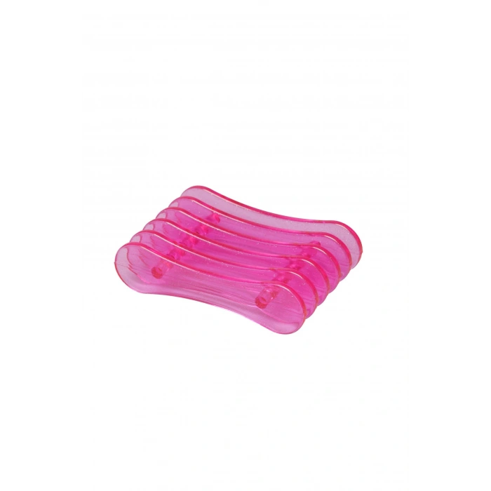 Fırça Tutucu (Şeffaf Pembe)
