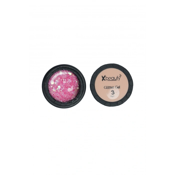 Glitter Gel No:3 Pembe 10 gr