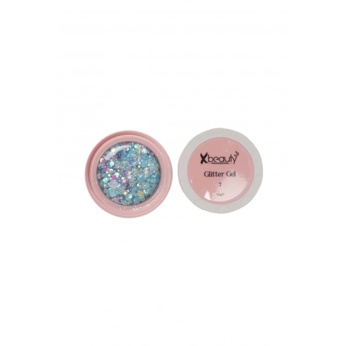 Glitter Gel No:7 Açik Mavi 10 gr