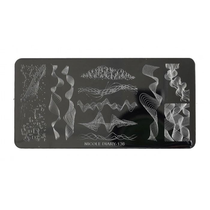Nail Art Stamping Baskı Plakası ND-136