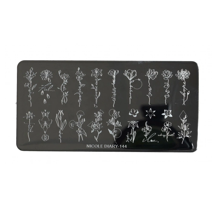 Nail Art Stamping Baskı Plakası ND-144