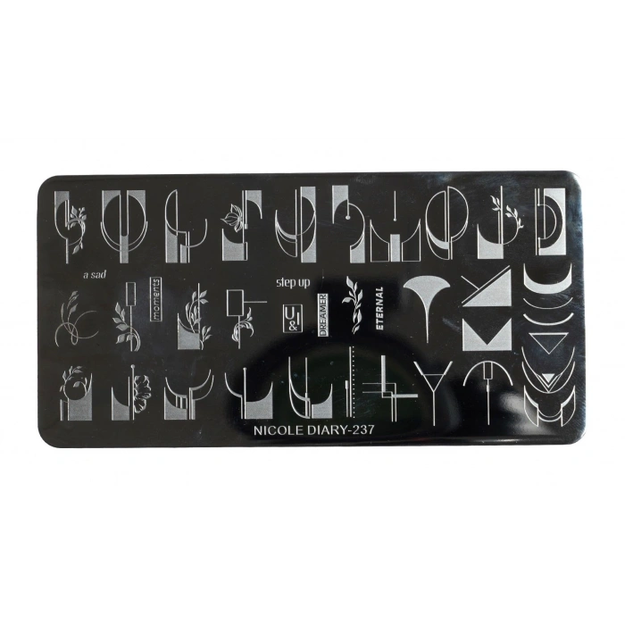 Nail Art Stamping Baskı Plakası ND-237