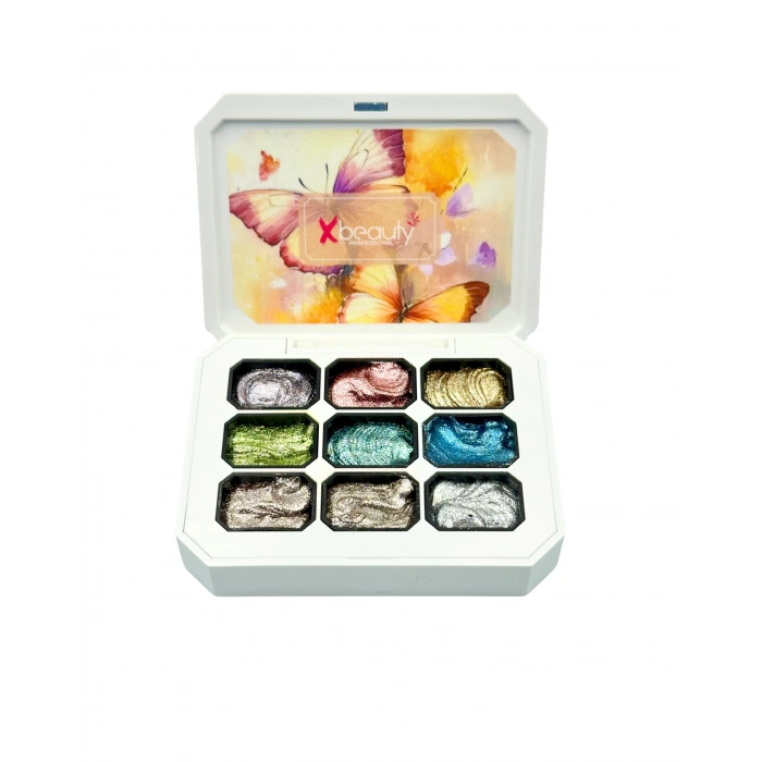 Professional Three-in-One 9lu Paint Gel Seti 1 – 18 gr (Platinum Simli)