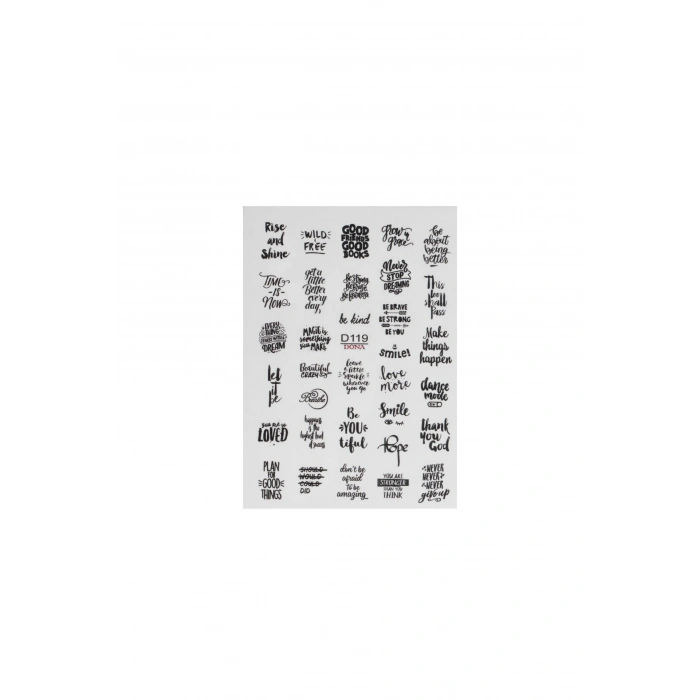 Su Bazlı Tırnak Sticker