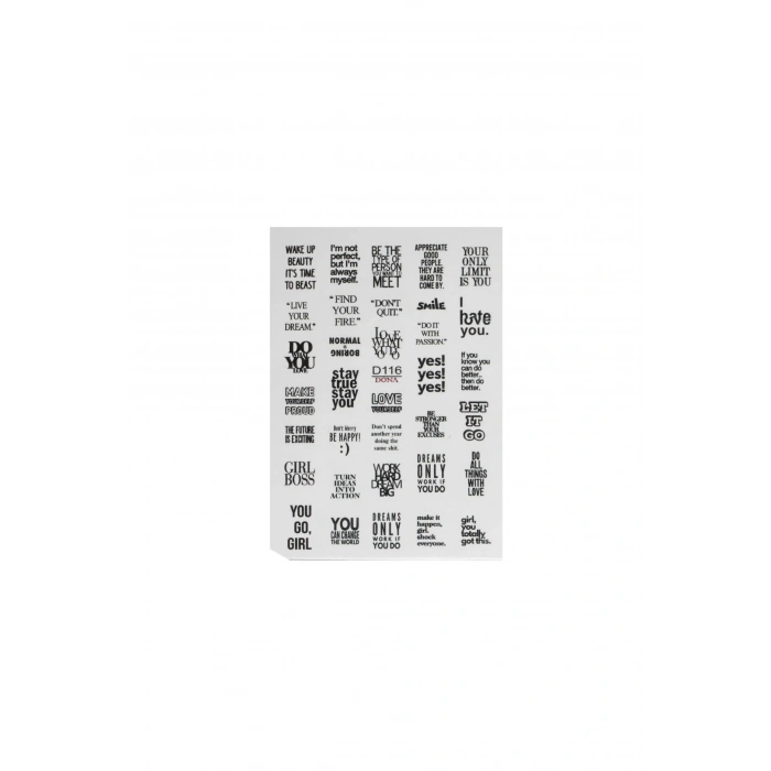 Su Bazlı Tırnak Sticker