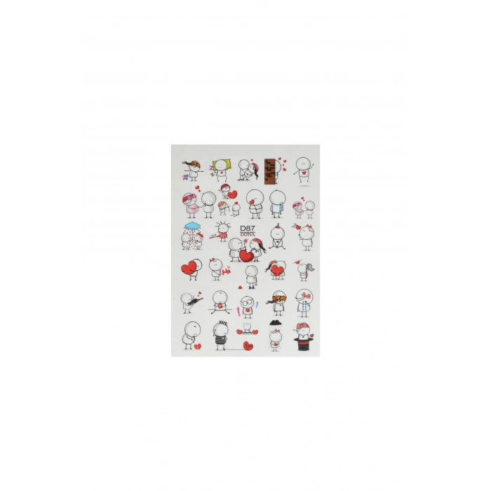 Su Bazlı Tırnak Sticker