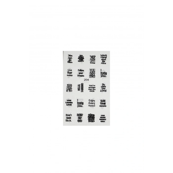 Su Bazlı Tırnak Sticker