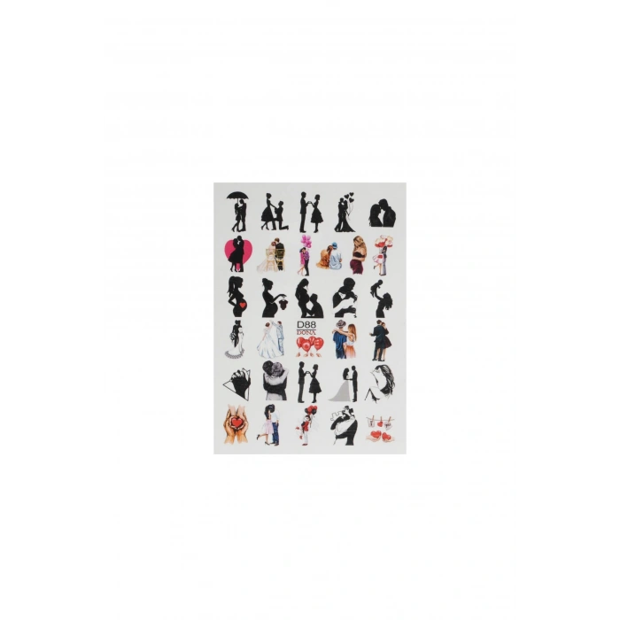 Su Bazlı Tırnak Sticker