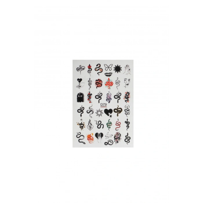 Su Bazlı Tırnak Sticker