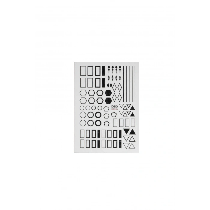 Su Bazlı Tırnak Sticker