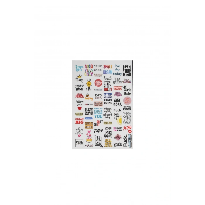 Su Bazlı Tırnak Sticker