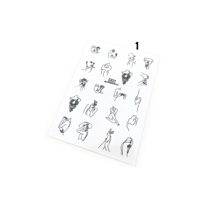 Tırnak Dövmesi Ve Sticker Nail Art Süsleme No:1