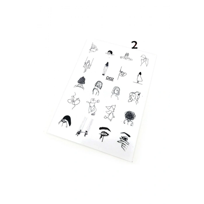 Tırnak Dövmesi Ve Sticker Nail Art Süsleme No:2