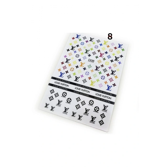 Tırnak Dövmesi Ve Sticker Nail Art Süsleme No:8
