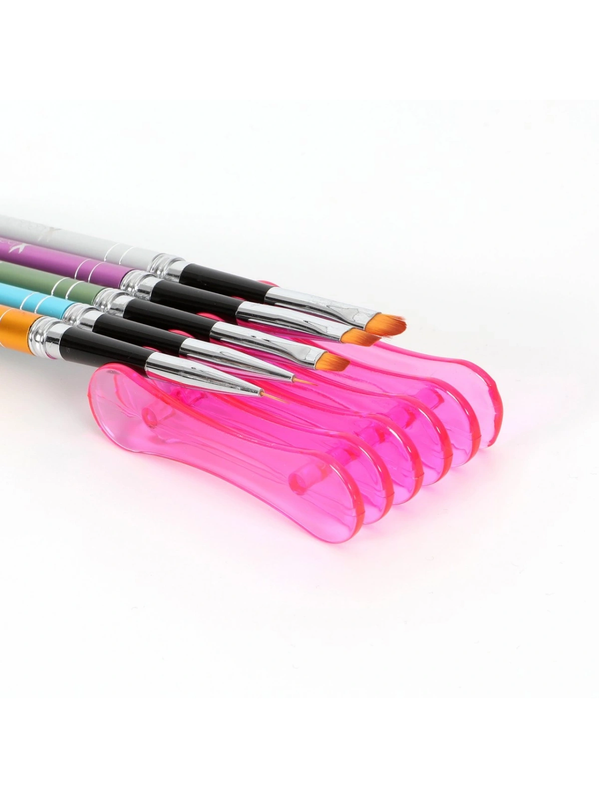 Fırça Tutucu (Şeffaf Pembe)
