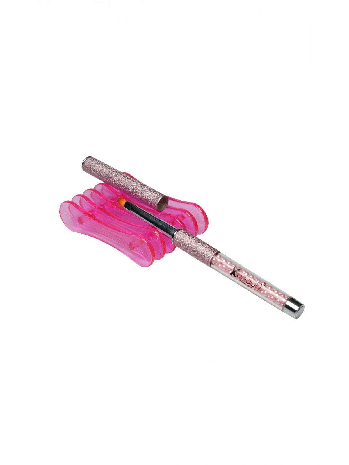 Fırça Tutucu (Şeffaf Pembe)
