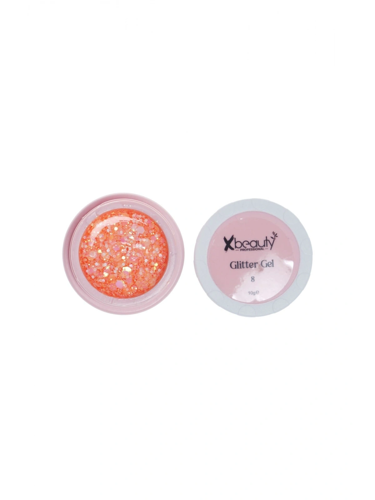 Glitter Gel No:8 Orange 10 gr