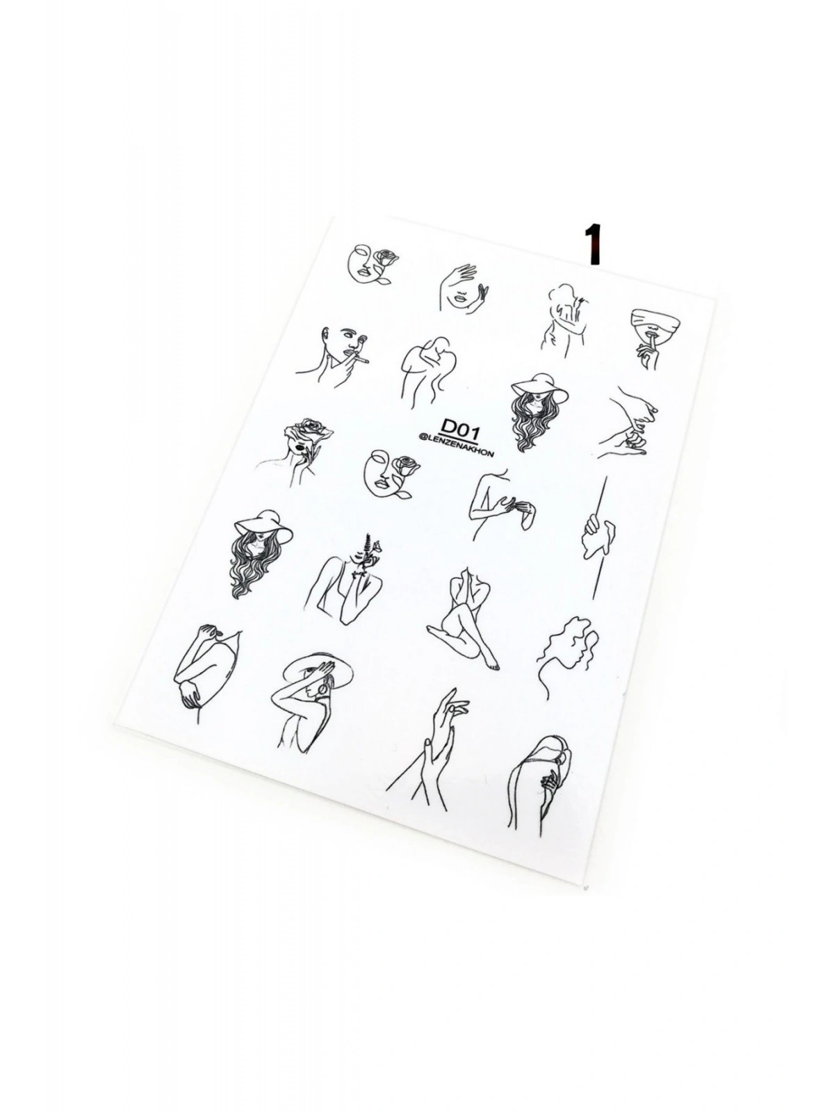 Tırnak Dövmesi Ve Sticker Nail Art Süsleme No:1