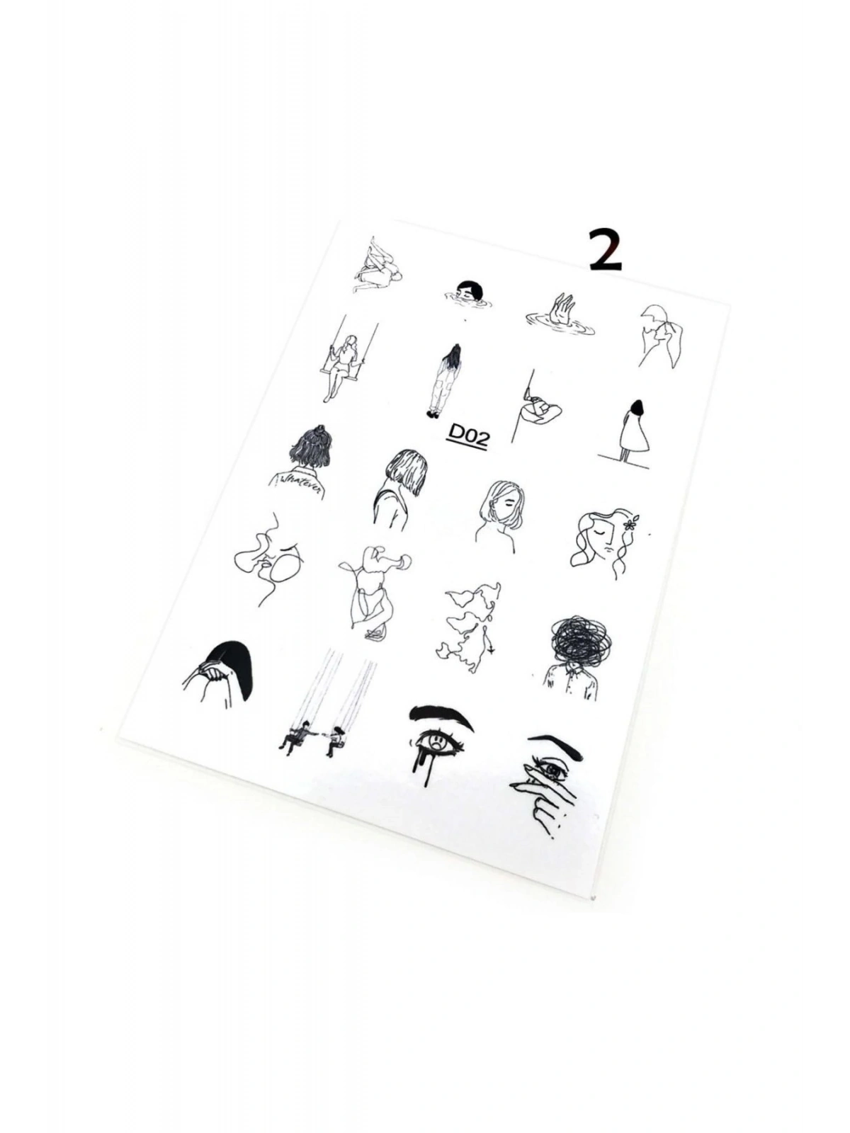 Tırnak Dövmesi Ve Sticker Nail Art Süsleme No:2