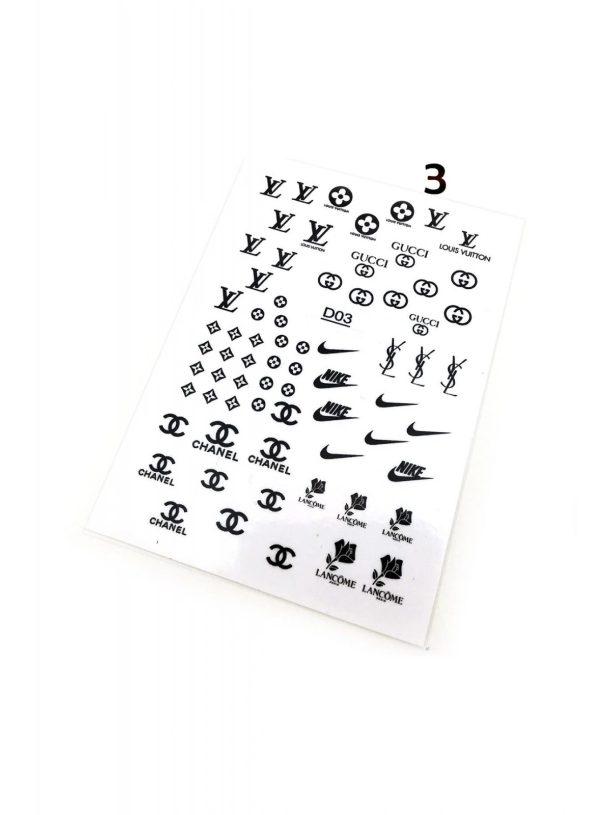 Tırnak Dövmesi Ve Sticker Nail Art Süsleme No:3