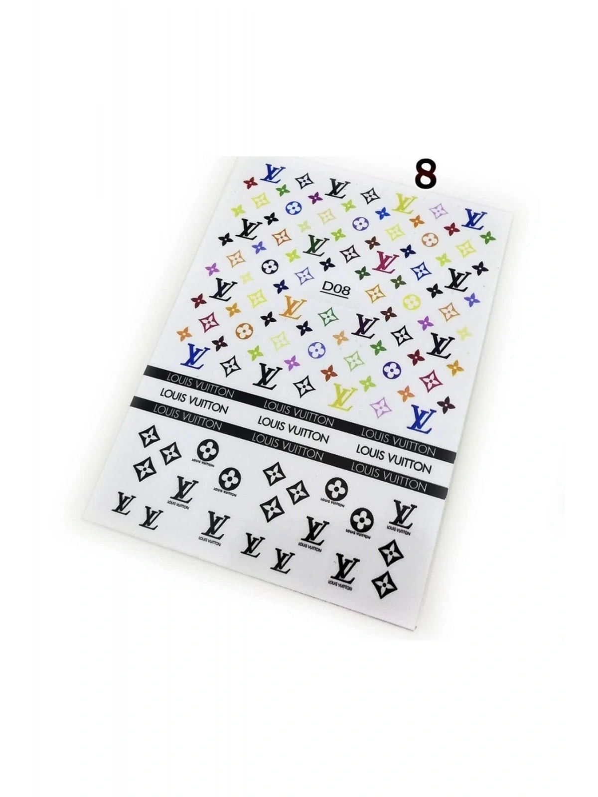 Tırnak Dövmesi Ve Sticker Nail Art Süsleme No:8