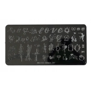 Nail Art Stamping Baskı Plakası ND-207