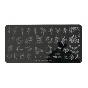 Nail Art Stamping Baskı Plakası ND-240