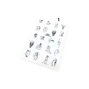 Tırnak Dövmesi Ve Sticker Nail Art Süsleme No:1