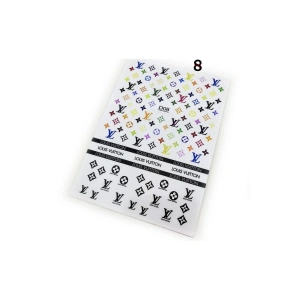 Tırnak Dövmesi Ve Sticker Nail Art Süsleme No:8