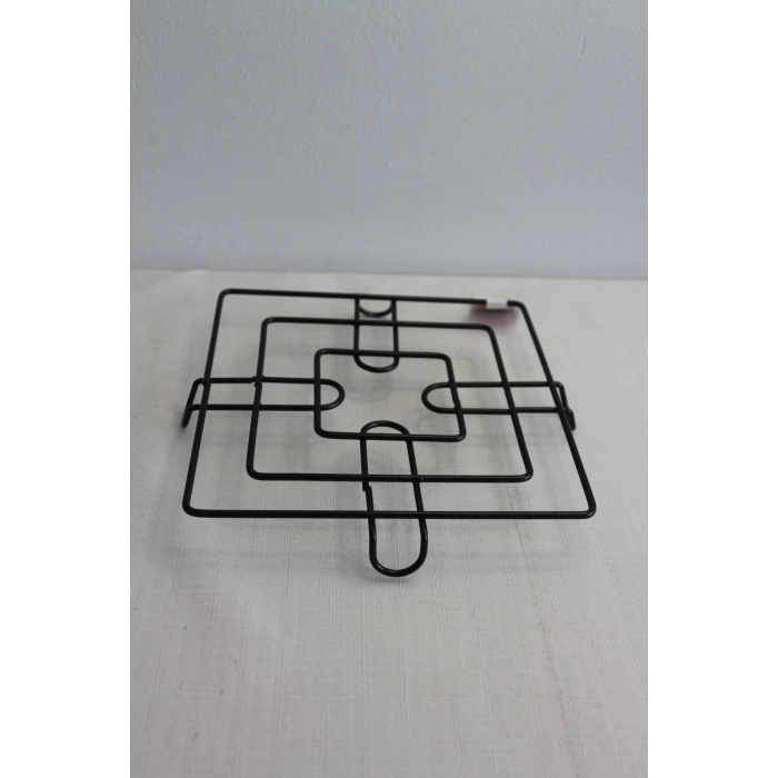 Balsa Ayaklı Metal Siyah Kare Nihale