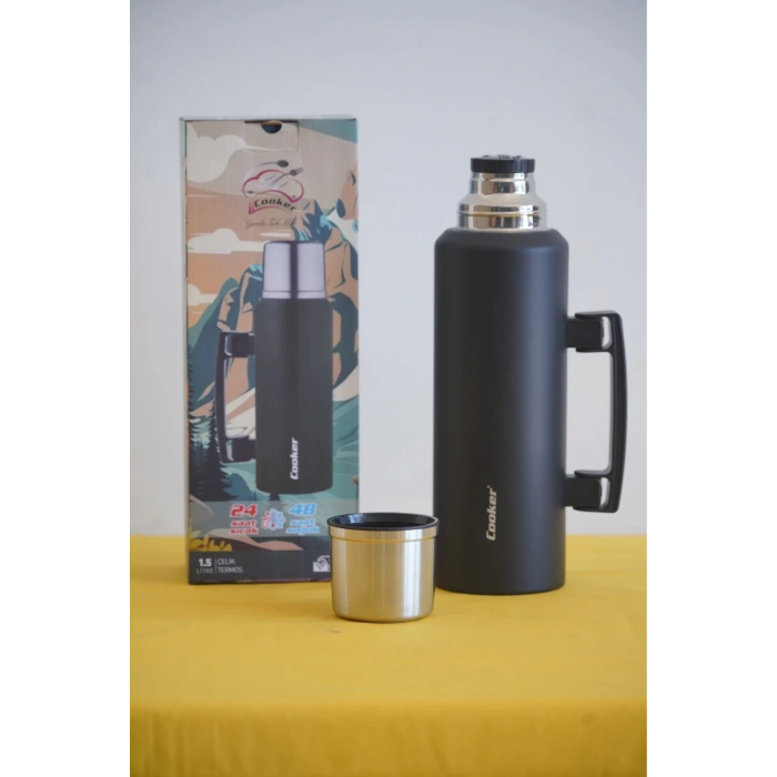 Cooker 1.5 Litre Kulplu Çelik Termos