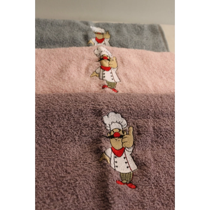 Durul 30X50 Merve Nakışlı 3Lü Havlu