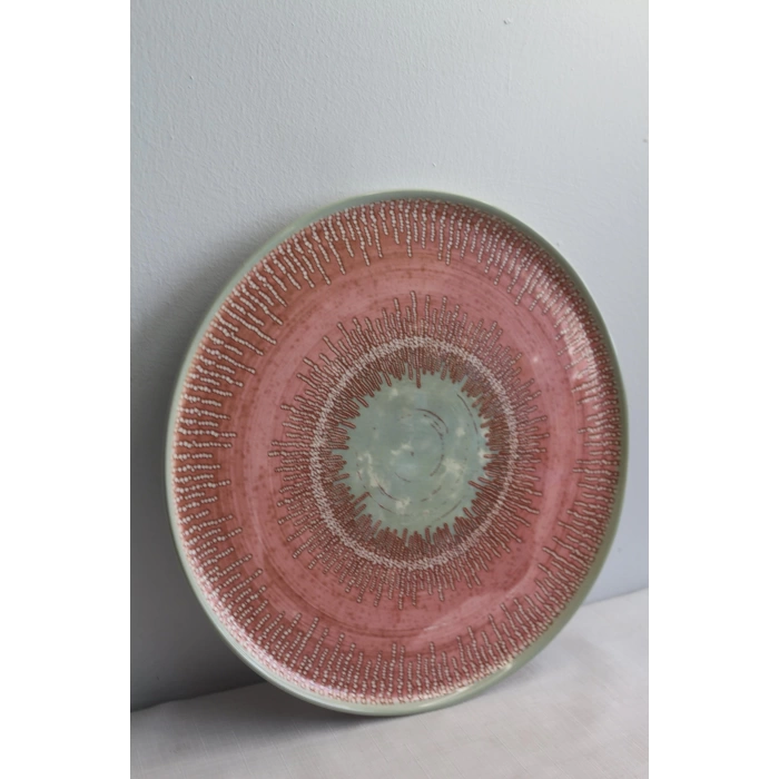 Keramika Ephesus Pembe Servis Tabak 28cm