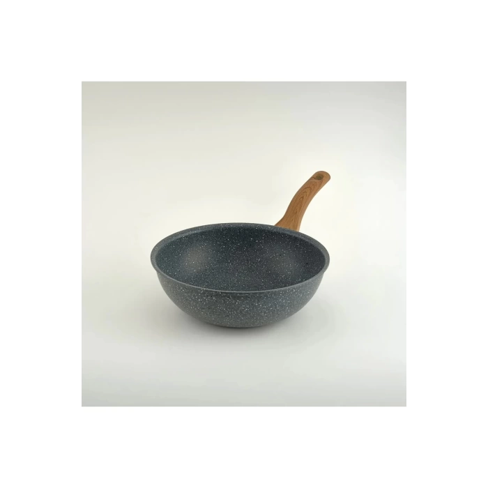 Leydi Marble Natura Granit Wok Tava 28 Cm