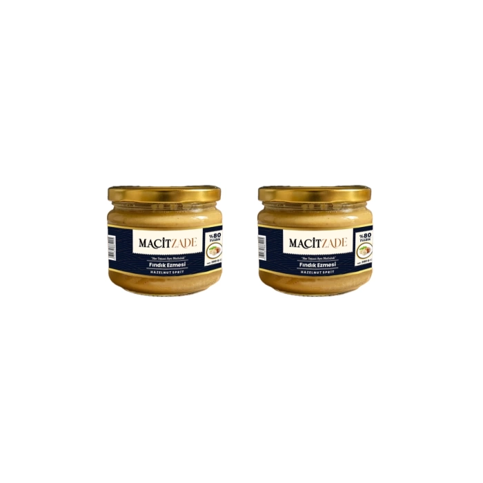 Macitzade 280 gr Fındık Ezmesi 2li (%80 FINDIK)
