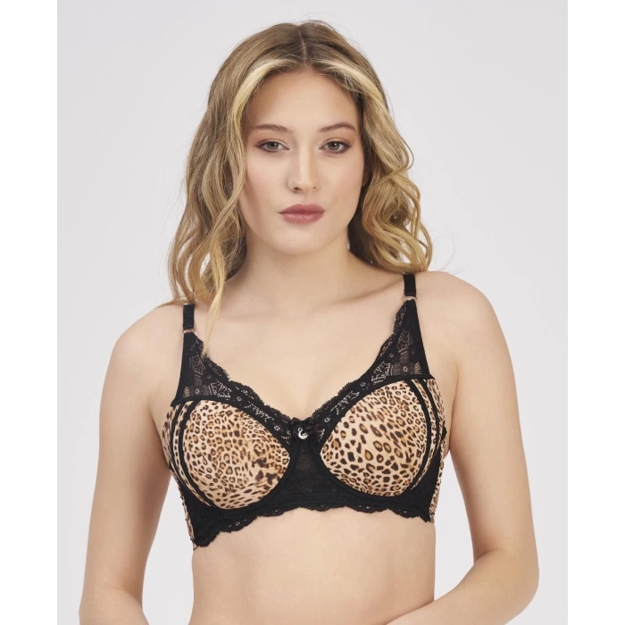 MOONLIGHT 2209 BALENLİ DESTEKSİZ LEOPAR SÜTYEN