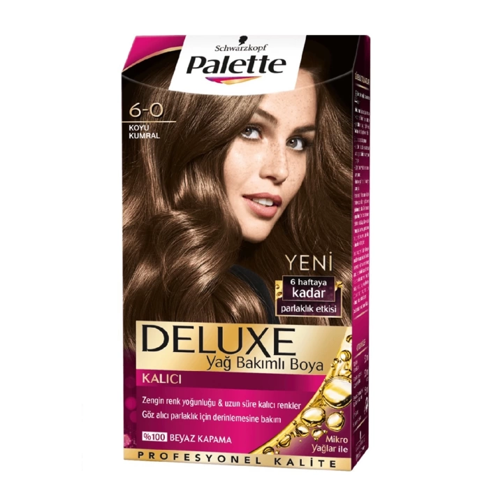Palette Schwarzkopf Deluxe Kalıcı 6-0 Koyu Kumral Saç Boyası