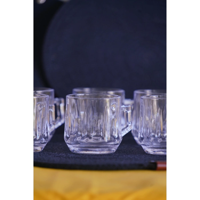 Panayır Home Blinkmax Kulplu Şeffaf 6lı Fincan Bardak GLS-200