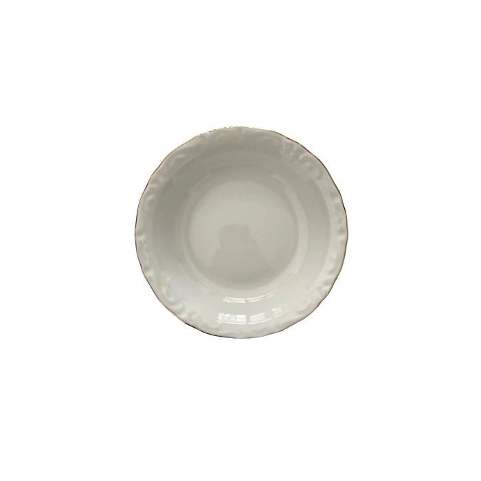 Porland 16cm Altın Yaldız 6lı Çukur Tabak