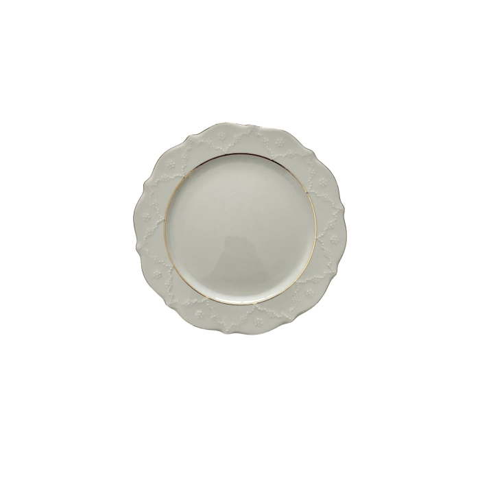 Porland Altın Yaldız 24 Cm Düz Tabak 6lı