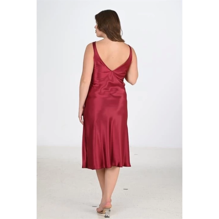 Sana Ne Lazımdı 2li Bordo Sabahlık Takımı Bigsize 6229