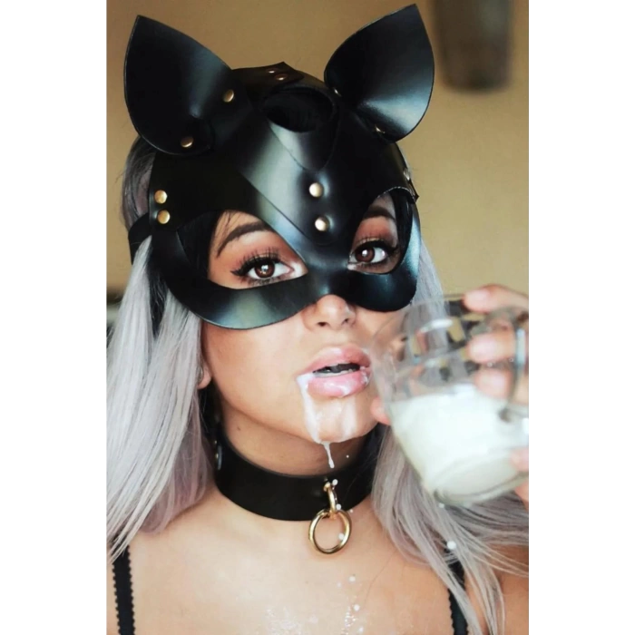 Sana Ne Lazımdı Kedi Kulak Maske ve Tasma İkili Set