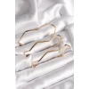 316L Çelik Gold Renk 65 mm Zikzak Model Ajda Bilezik