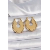 316L Çelik Gold Renk Kadın Küpe