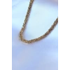 316L Çelik Gold Renk Kral Zincir Model Erkek Kolye