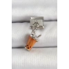 316L Çelik Gümüş Renk Bubble Tea Model Nomination Charm