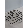 Balsa Ayaklı Metal Siyah Kare Nihale