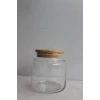 Bambu Kapaklı Cam Kavanoz 500ml